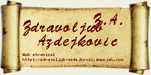 Zdravoljub Azdejković vizit kartica